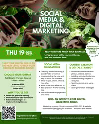 2025 Social media & digital marketing materclass flyer 2025 Social media & digital marketing materclass flyer